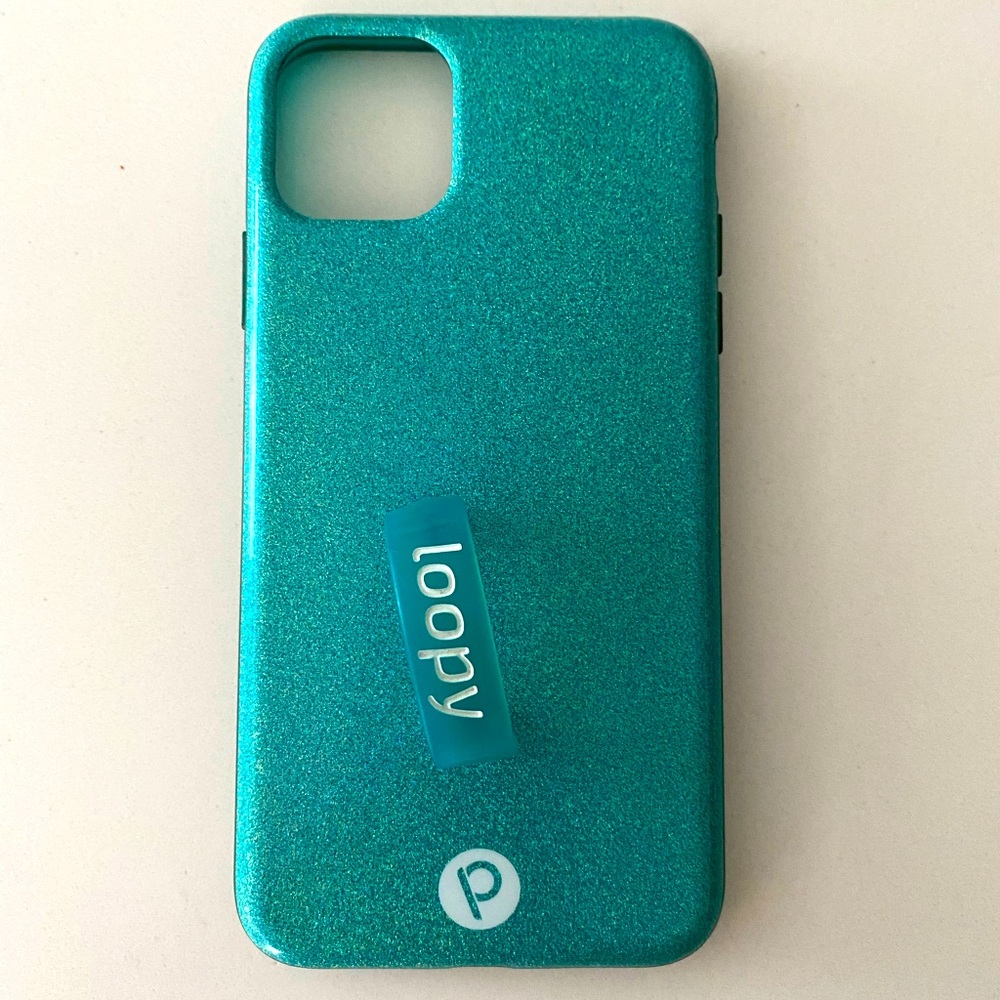 Loopy sparkle turquoise case for Apple 11 Pro Max